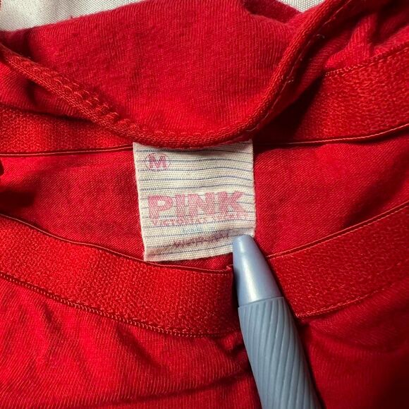 Victoria’s Secret Pink Red Rhinestone Dog Cami Y2K - Picture 2 of 7